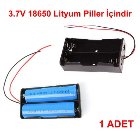 18650 Li-on Pil Batarya Yuvası 2'li