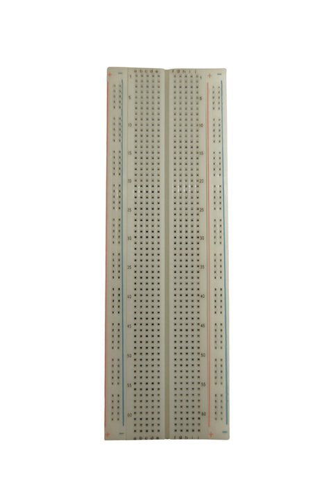 830 pin breadboard üstten görünüm