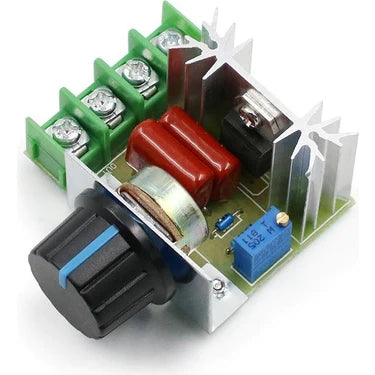 AC 220V 2000W Dimmer Voltaj Regülatörü - Motor Hız ve Lamba Parlaklık Kontrol Kartı