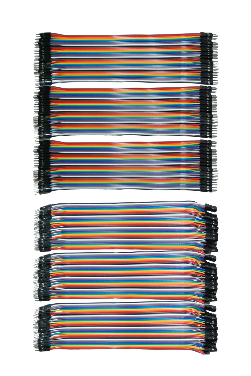 Jumper Kablo Seti - 20cm - 40'lı - 6'lı Kablo Seti (3x Dişi Erkek / 3x Erkek Erkek)