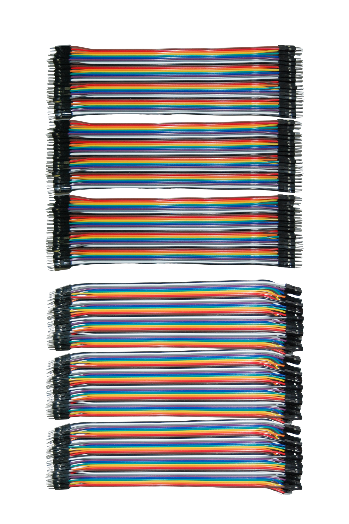 Jumper Kablo Seti - 20cm - 40'lı - 6'lı Kablo Seti (3x Dişi Erkek / 3x Erkek Erkek)