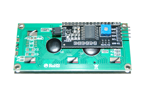 16x2 LCD Ekran I2C Modüllü - Mavi - Arduino Uyumlu