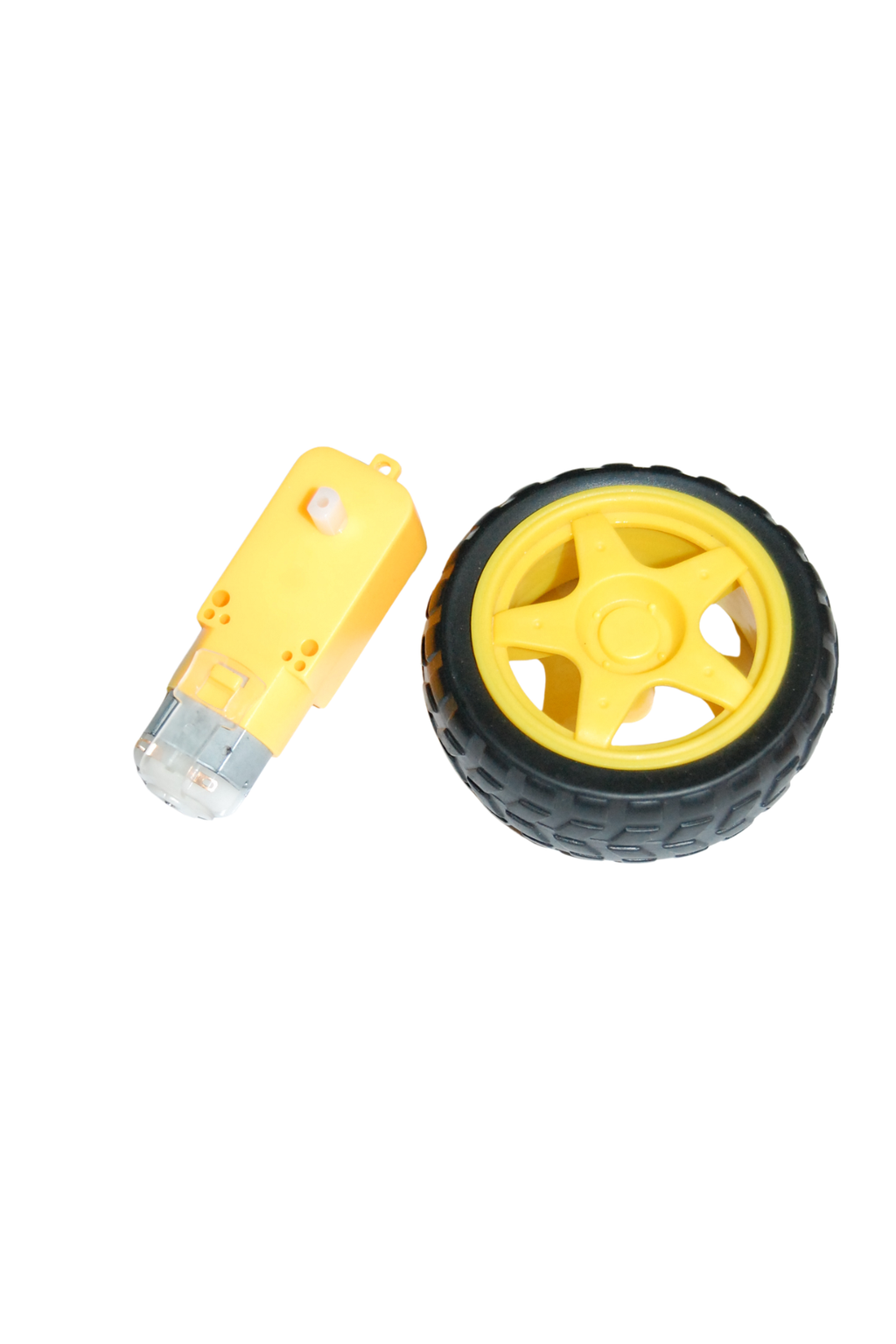 L298N Motor Sürücü ve 2 adet 3-6V DC Redüktörlü Motor + Tekerlek Seti